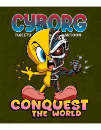 Cyborg Piolín Vector 